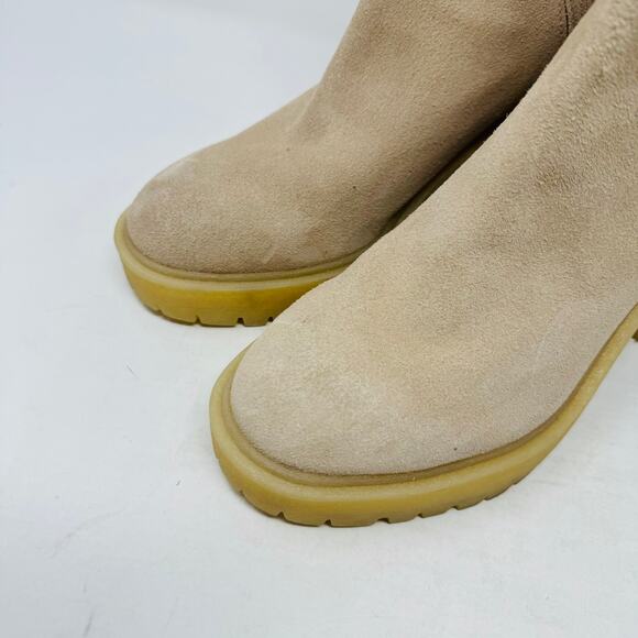 Dolce Vita Celia Tan Suede Lug Sole Ankle Boots Size 8M - Picture 2 of 15